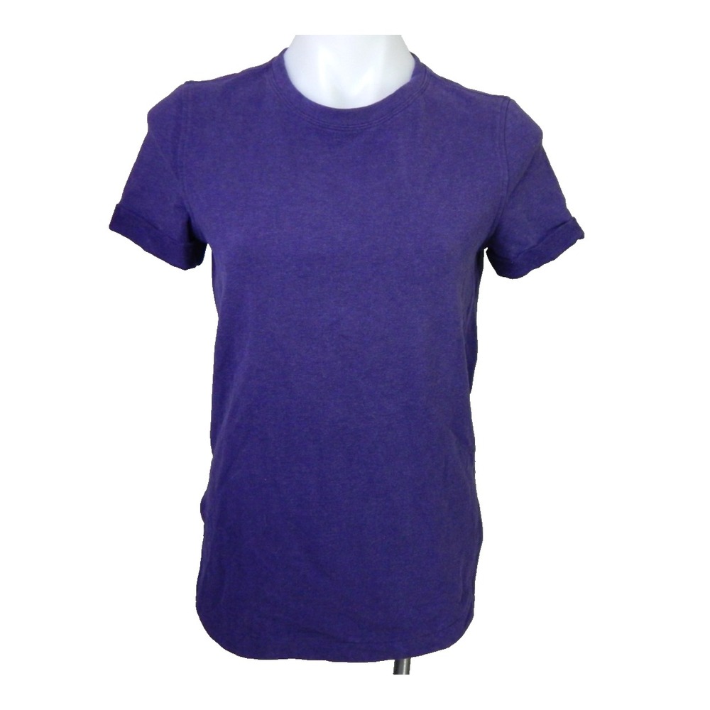 Lululemon Top All Time Tee Short Sleeve Crewneck French Terry Purple